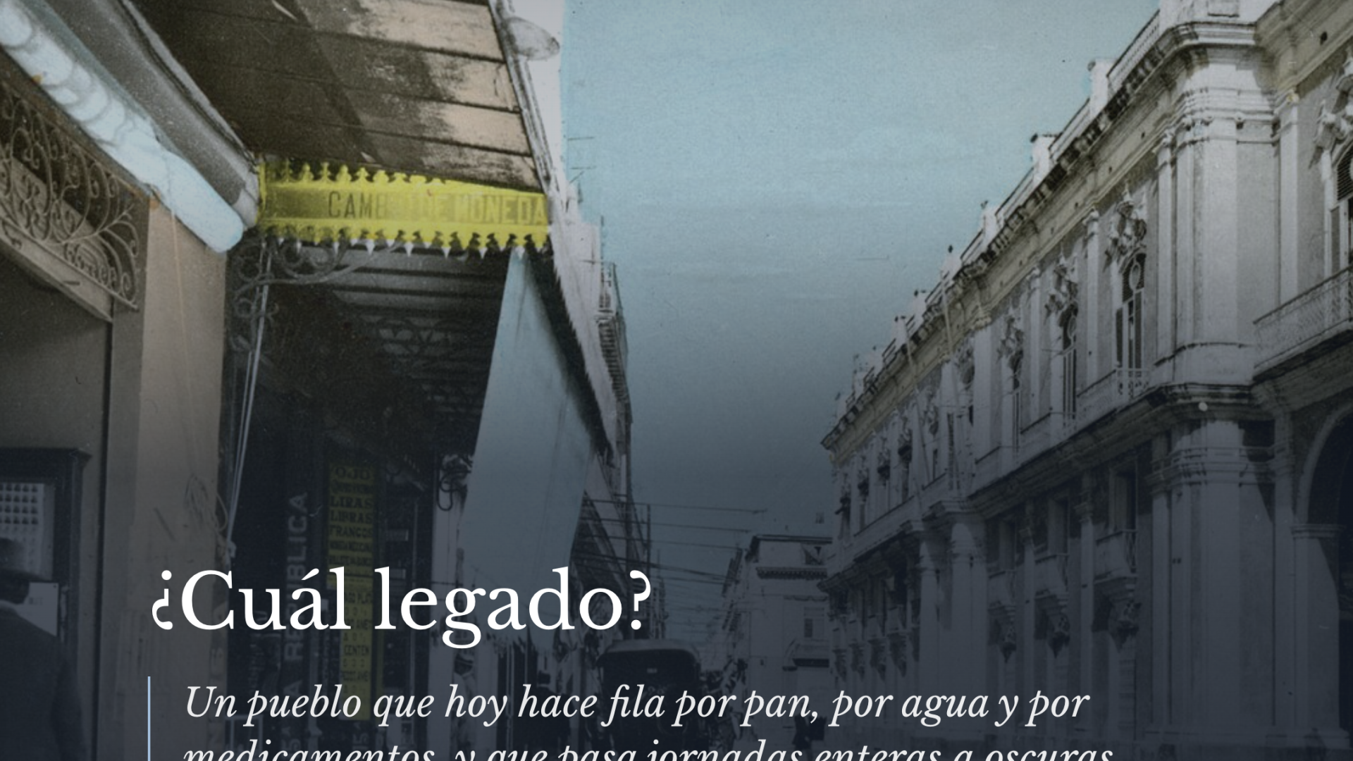 ¿Cuál legado?