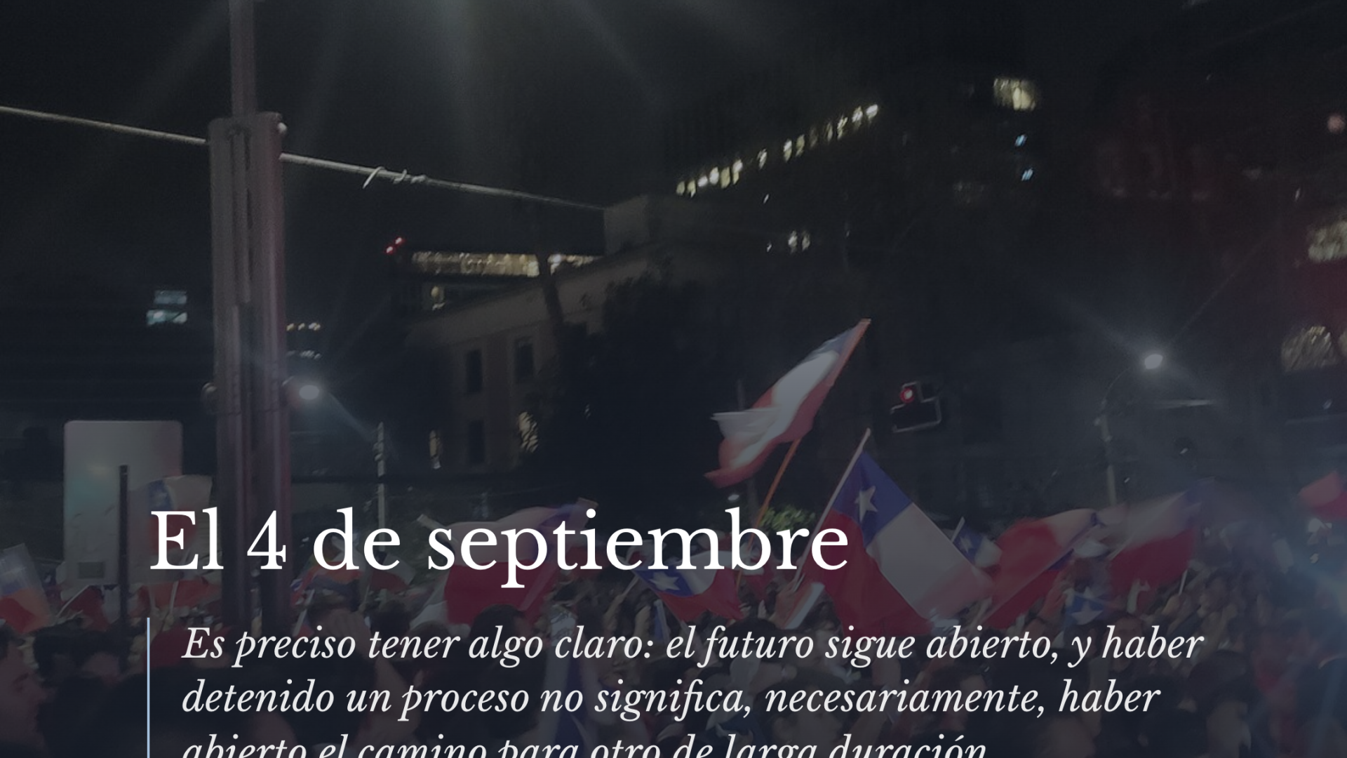 El 4 de septiembre