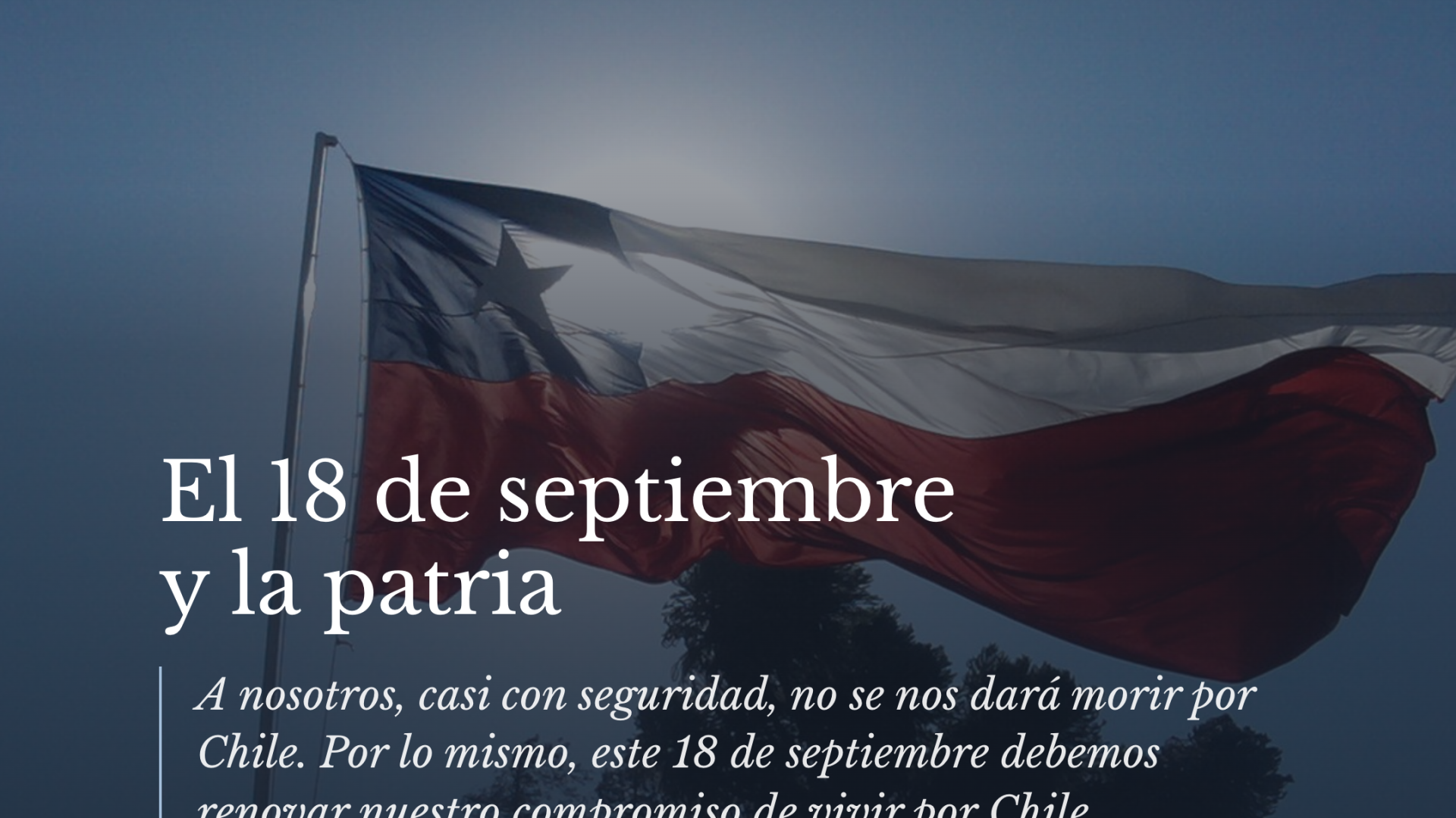 El 18 de septiembre y la patria